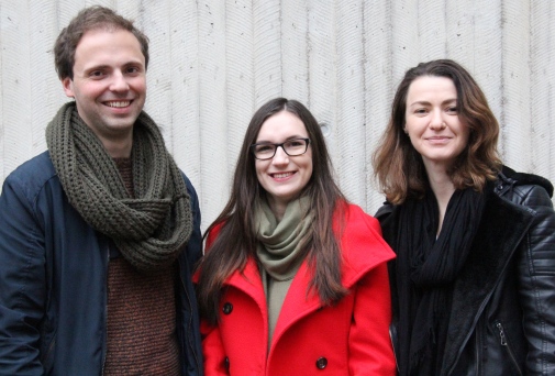 Mentors Johan Magneli, Luiza Chiroiu and Diana Grecu Photo: Svante Emanuelli © 6 Nov 2018